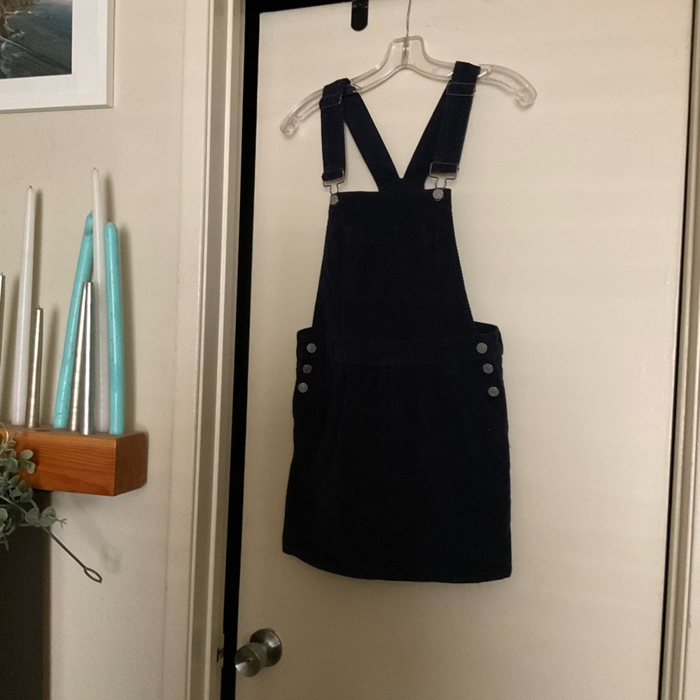 Corduroy Skirt Overalls